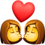 Sich küssendes Paar: Frau, Frau - Facebook