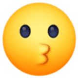 Küssendes Gesicht - Facebook