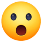 Gesicht mit offenem Mund - Facebook