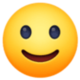 Leicht lächelndes Gesicht - Facebook