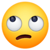 Augen verdrehendes Gesicht - Facebook