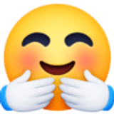 Gesicht mit umarmenden Händen - Facebook