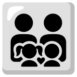 Familie: Mann, Mann, Mädchen und Junge - Noto Color Emoji