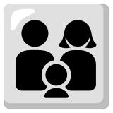 Familie: Mann, Frau und Junge - Noto Color Emoji