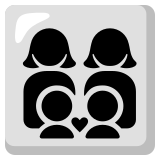 Familie: Frau, Frau, Junge und Junge - Noto Color Emoji