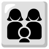 Familie: Frau, Frau und Junge - Noto Color Emoji