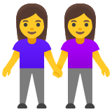 Händchen haltende Frauen - Noto Color Emoji