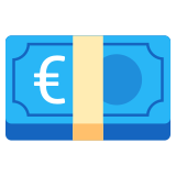 Euro-Banknote - Noto Color Emoji