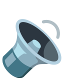 Lautsprecher mit mittlerer Lautstärke - Noto Color Emoji