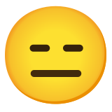 Ausdrucksloses Gesicht - Noto Color Emoji