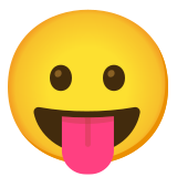 Gesicht mit herausgestreckter Zunge - Noto Color Emoji