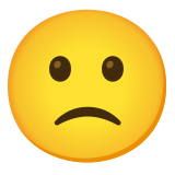 Betrübtes Gesicht - Noto Color Emoji