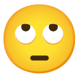 Augen verdrehendes Gesicht - Noto Color Emoji