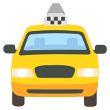 Taxi von vorne - Noto Color Emoji