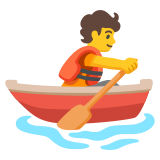 Person im Ruderboot - Noto Color Emoji