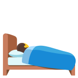 Im Bett liegende Person - Noto Color Emoji