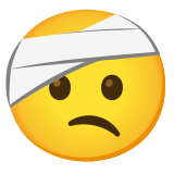 Gesicht mit Kopfverband - Noto Color Emoji
