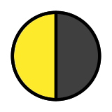 Abnehmender Halbmond - OpenMoji