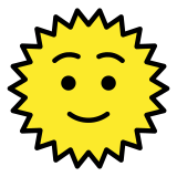 Sonne mit Gesicht - OpenMoji
