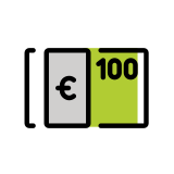 Euro-Banknote - OpenMoji