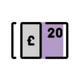 Pfund-Banknote - OpenMoji