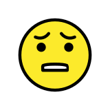 Qualvolles Gesicht - OpenMoji