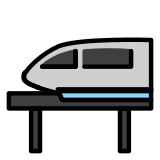 Einschienenbahn - OpenMoji