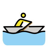 Person im Ruderboot - OpenMoji