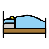 Im Bett liegende Person - OpenMoji