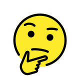 Nachdenkendes Gesicht - OpenMoji