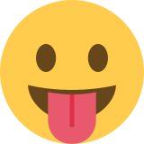 Gesicht mit herausgestreckter Zunge - Twitter / X