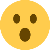 Gesicht mit offenem Mund - Twitter / X