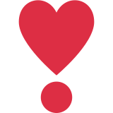 Herz als Ausrufezeichen - Twitter / X