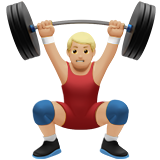 Gewichtheber: mittelhelle Hautfarbe