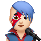 Sänger: helle Hautfarbe