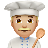 Koch: mittelhelle Hautfarbe