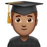 Student: mittlere Hautfarbe