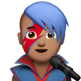 Sänger: mittlere Hautfarbe