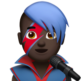 Sänger: dunkle Hautfarbe