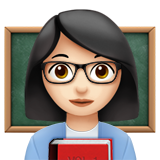 Lehrerin: helle Hautfarbe