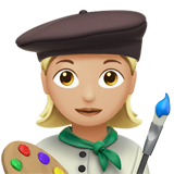 Künstlerin: mittelhelle Hautfarbe