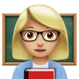 Lehrerin: mittelhelle Hautfarbe