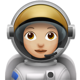 Astronautin: mittelhelle Hautfarbe