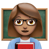 Lehrerin: mittlere Hautfarbe