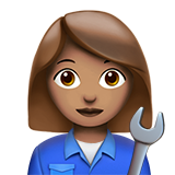 Mechanikerin: mittlere Hautfarbe