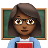 Lehrerin: mitteldunkle Hautfarbe