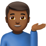 Infoschalter-Mitarbeiter: mitteldunkle Hautfarbe