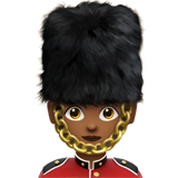 Wachsoldatin: mitteldunkle Hautfarbe