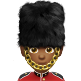 Wachsoldat: mitteldunkle Hautfarbe