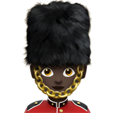 Wachsoldatin: dunkle Hautfarbe